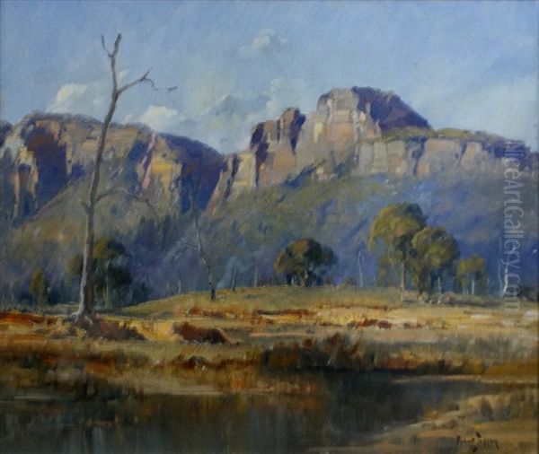 Mount Stack, Capertee Valley, Nsw Oil Painting by Robert Johnson