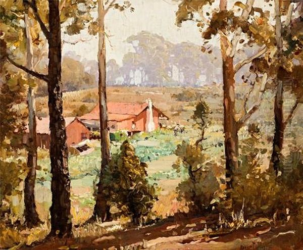 Through The Trees, Eastwood Oil Painting by Robert Johnson