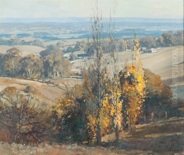 Autumn Landscape Oil Painting by Robert Johnson