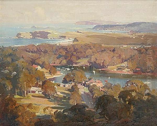 South From Newport Oil Painting by Robert Johnson