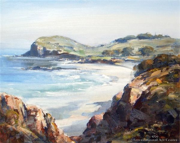 North Coast Beach Oil Painting by Robert Johnson