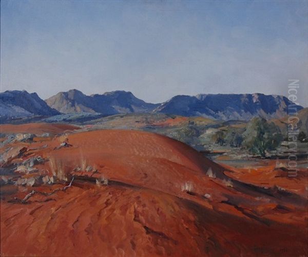 Sandhills On Alambie Station Oil Painting by Robert Johnson