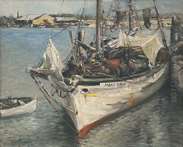 The Old Schooner (mary-ann) Oil Painting by Robert Johnson