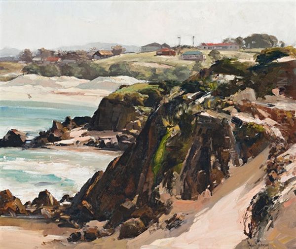 Coastal Scene, New South Wales Oil Painting by Robert Johnson