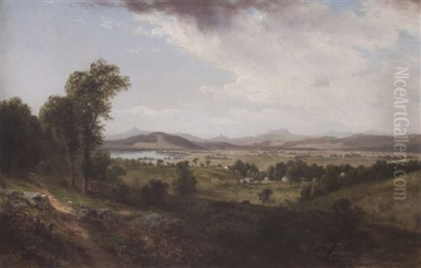 View Of Lancaster, N.h. Oil Painting by David Johnson