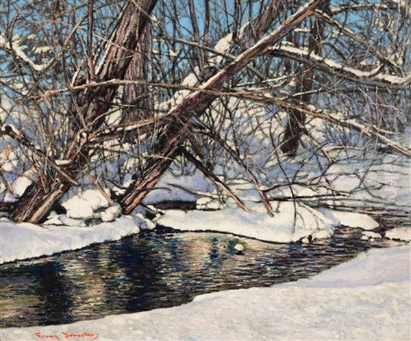 Winter Arabesque Oil Painting by Francis Hans Johnston