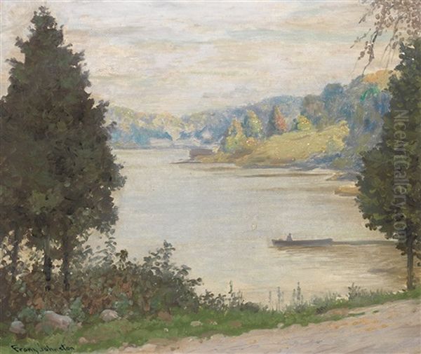 The Quiet Bay, Penetanguishene Oil Painting by Francis Hans Johnston