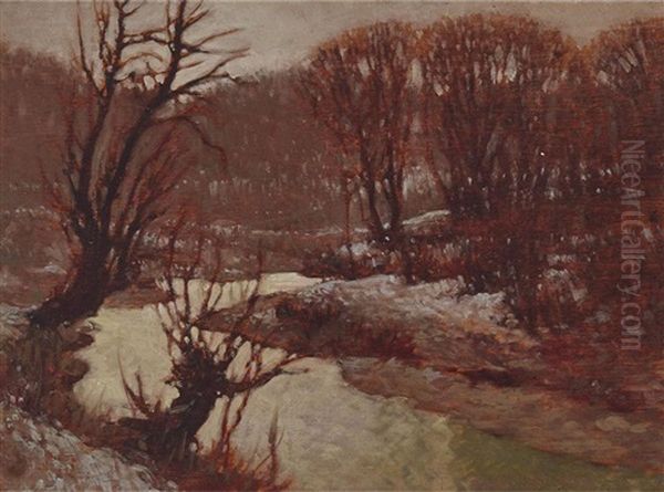 Waning Winter Oil Painting by Francis Hans Johnston