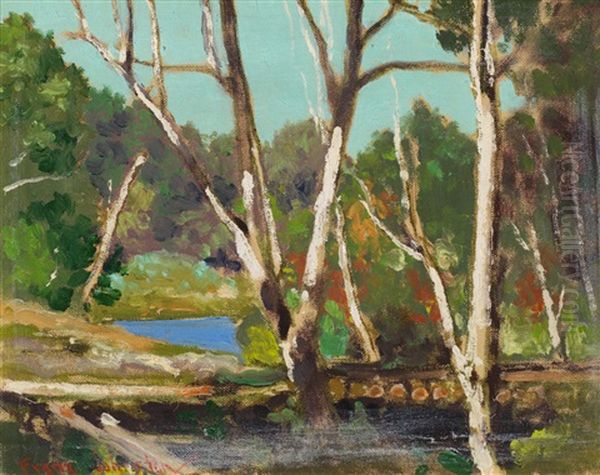 Little Lake In My Woods Oil Painting by Francis Hans Johnston