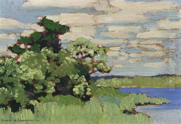 Lake Of The Woods Oil Painting by Francis Hans Johnston