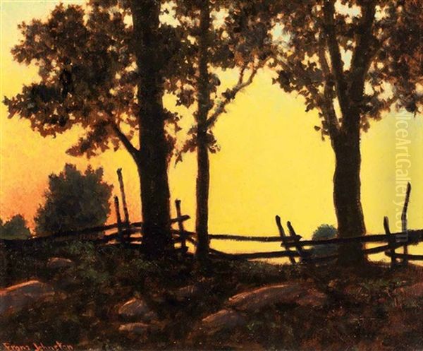 Sundown Oil Painting by Francis Hans Johnston