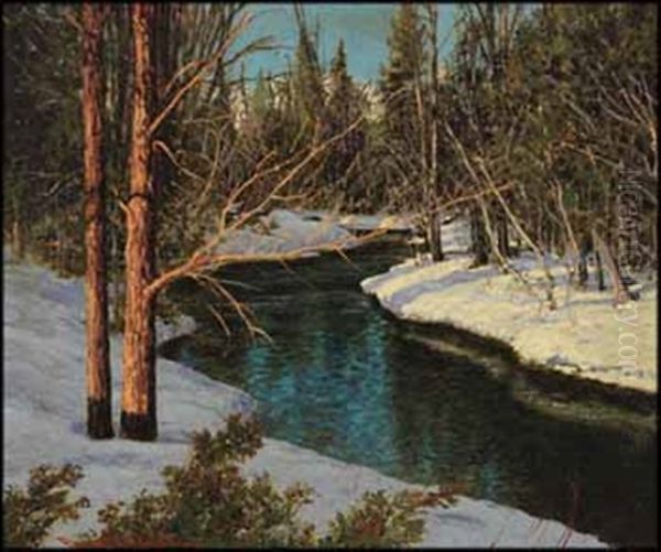 Eager Spring Oil Painting by Francis Hans Johnston