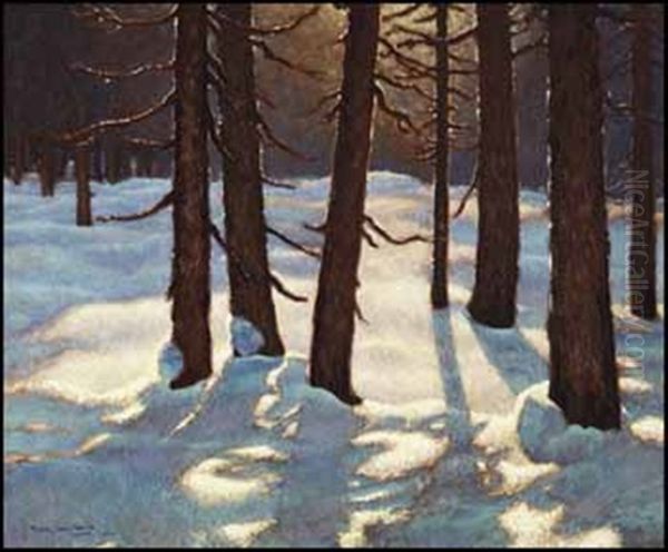 Coldwell, Lake Superior Oil Painting by Francis Hans Johnston