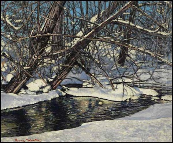 Winter Arabesque Oil Painting by Francis Hans Johnston