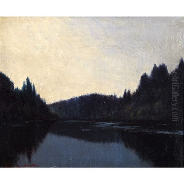 Quiet Dawn Oil Painting by Francis Hans Johnston