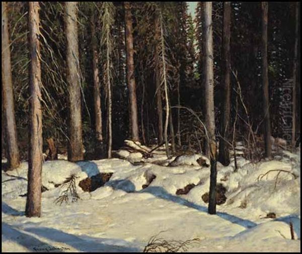 The North Woods Oil Painting by Francis Hans Johnston