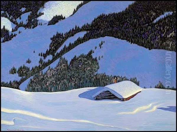 Snowed In Oil Painting by Francis Hans Johnston