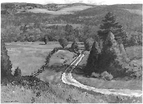 The Hill Road, Georgian Bay District Oil Painting by Francis Hans Johnston