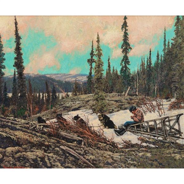 June On Great Bear Oil Painting by Francis Hans Johnston