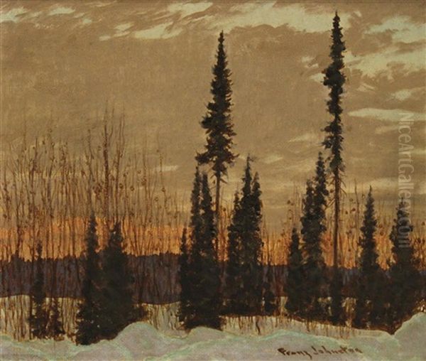 Sundown, Tashota Oil Painting by Francis Hans Johnston