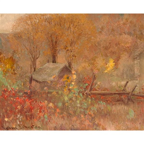 Fall Of The Leaf Oil Painting by Francis Hans Johnston