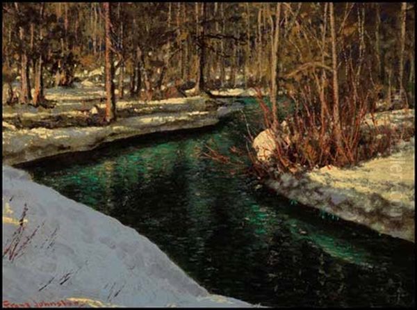 The Open Stream Oil Painting by Francis Hans Johnston