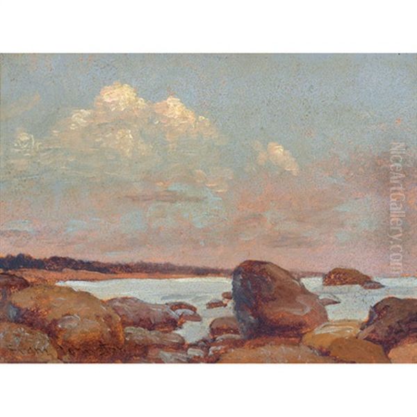 Georgian Bay Evening Oil Painting by Francis Hans Johnston