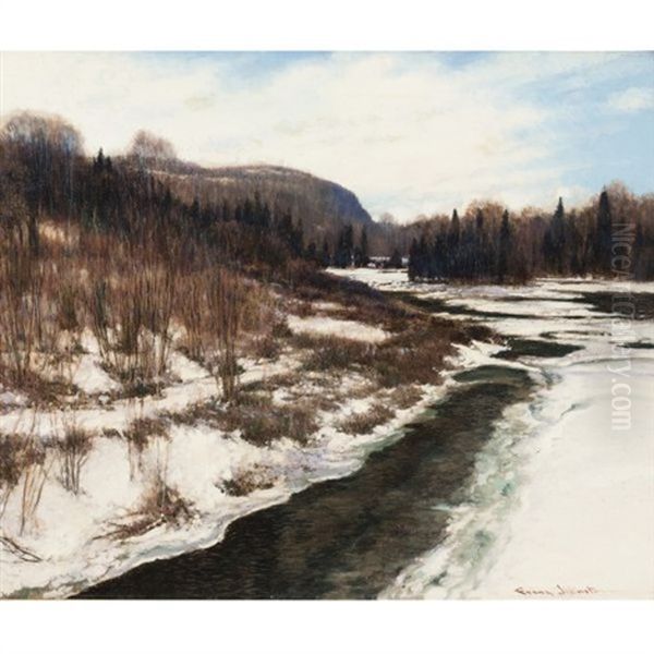 Revelation Of Spring, Near Nipigon Oil Painting by Francis Hans Johnston