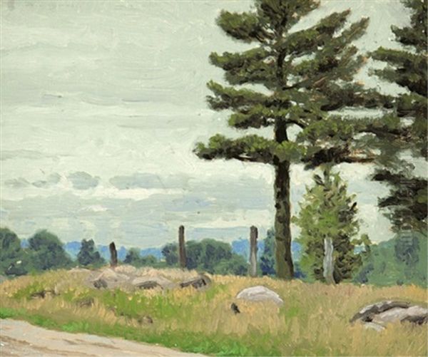 Road Near Midland, Ontario Oil Painting by Francis Hans Johnston