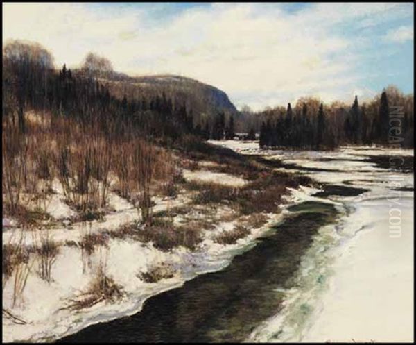 Revelation Of Spring, Near Nipigon Oil Painting by Francis Hans Johnston