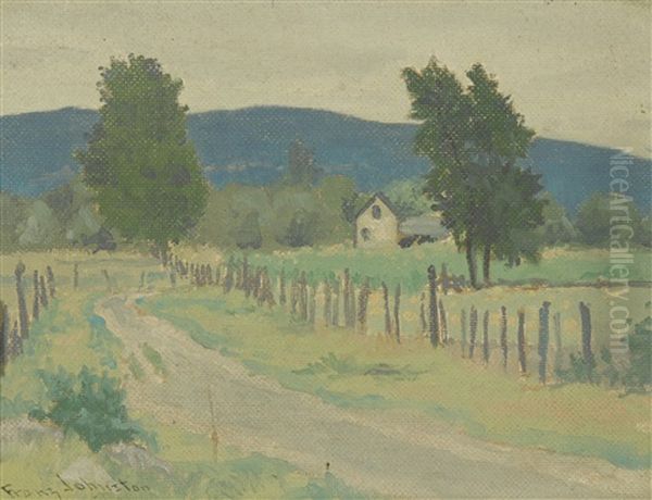 The Blue Hills, Collingwood Oil Painting by Francis Hans Johnston