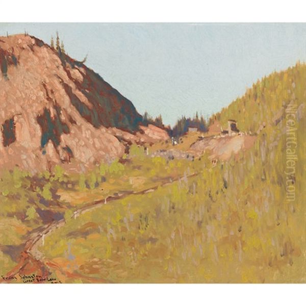 June Evening In The Gulch, Eldorado, N.w.t. Oil Painting by Francis Hans Johnston