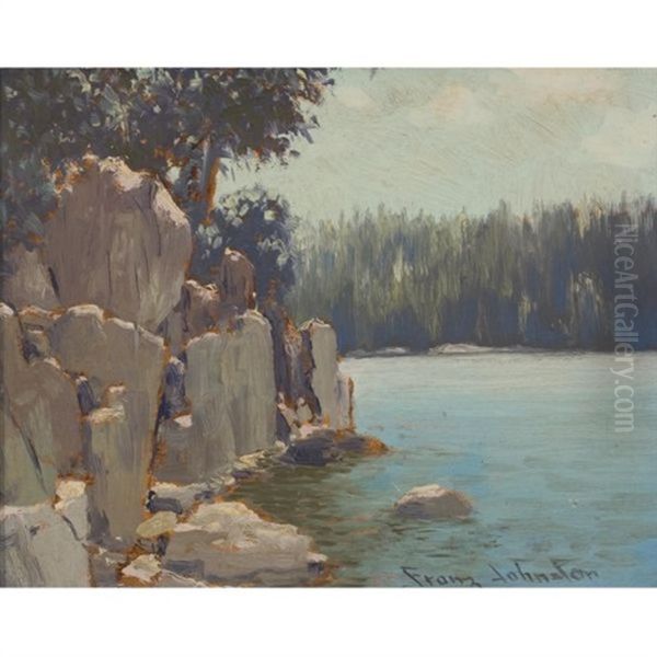 At Silver Island, Lake Superior Oil Painting by Francis Hans Johnston