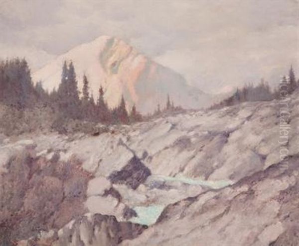 Playground Of The Gods, Jasper Park, Alberta Oil Painting by Francis Hans Johnston