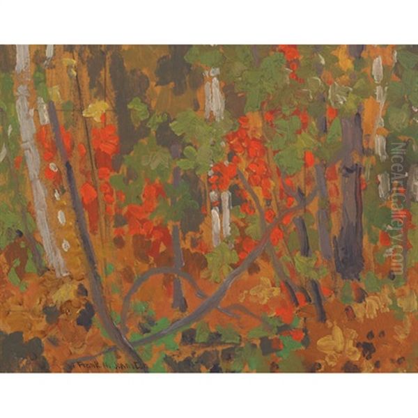 Autumn Tapestry Oil Painting by Francis Hans Johnston