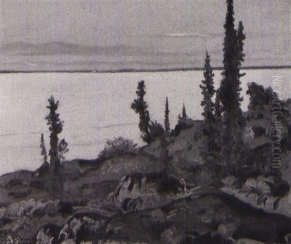 Great Bear Lake, N.w.t. Oil Painting by Francis Hans Johnston