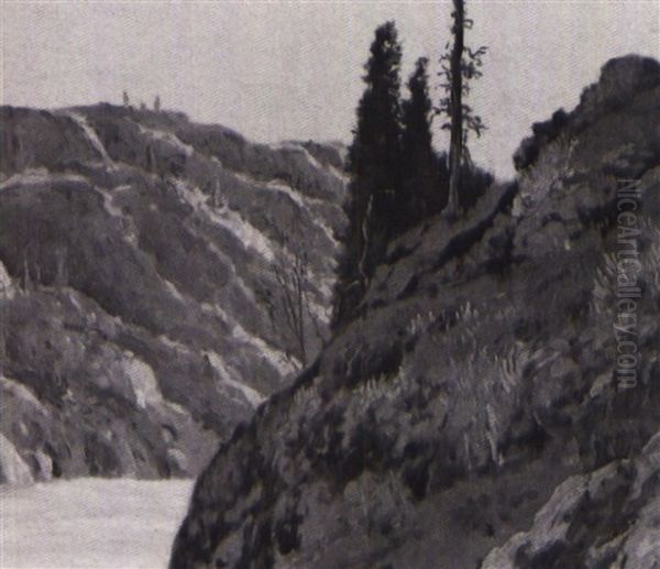 Land Of Endless Light, Eldorado, Great Bear Lake, N.w.t. Oil Painting by Francis Hans Johnston