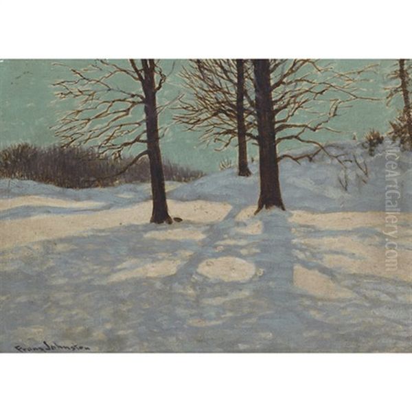 Winter Sun Oil Painting by Francis Hans Johnston