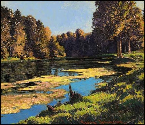 The Golden Lagoon Oil Painting by Francis Hans Johnston