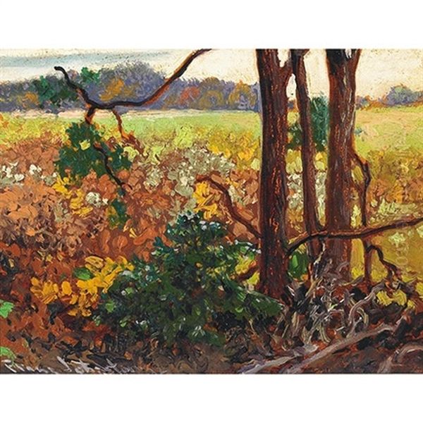 Bracken Oil Painting by Francis Hans Johnston