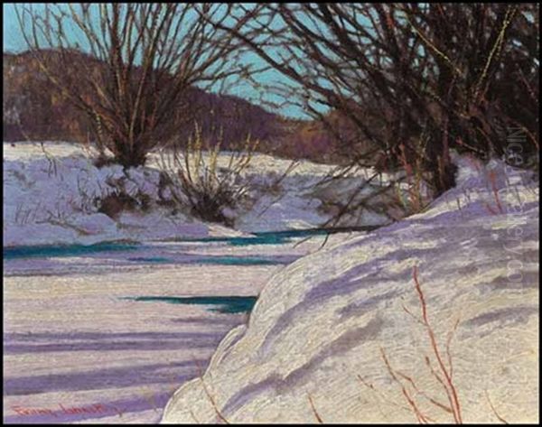 The Freezing River Oil Painting by Francis Hans Johnston