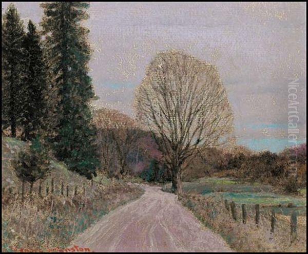 The Road To Avoca, Quebec Oil Painting by Francis Hans Johnston