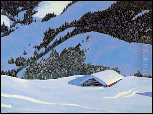 Snowed In Oil Painting by Francis Hans Johnston