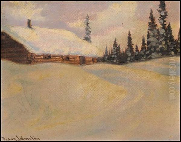 Snow Rhythm Oil Painting by Francis Hans Johnston