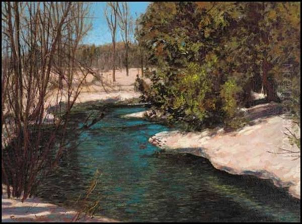 Spring Waters Oil Painting by Francis Hans Johnston