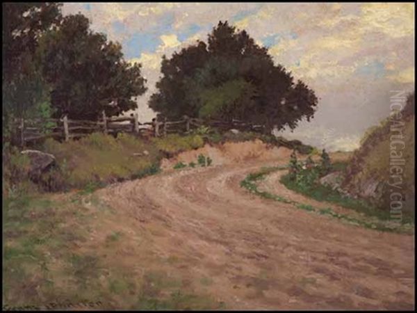 The Rolling Road To Penetang Oil Painting by Francis Hans Johnston