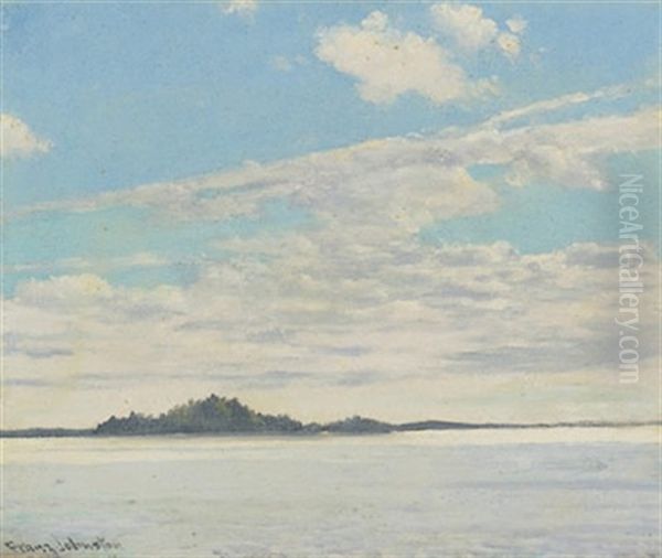 Northern Sky In March Oil Painting by Francis Hans Johnston