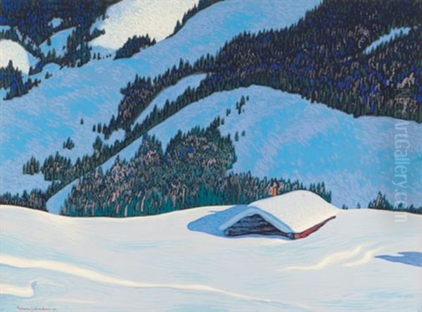 Snowed In Oil Painting by Francis Hans Johnston