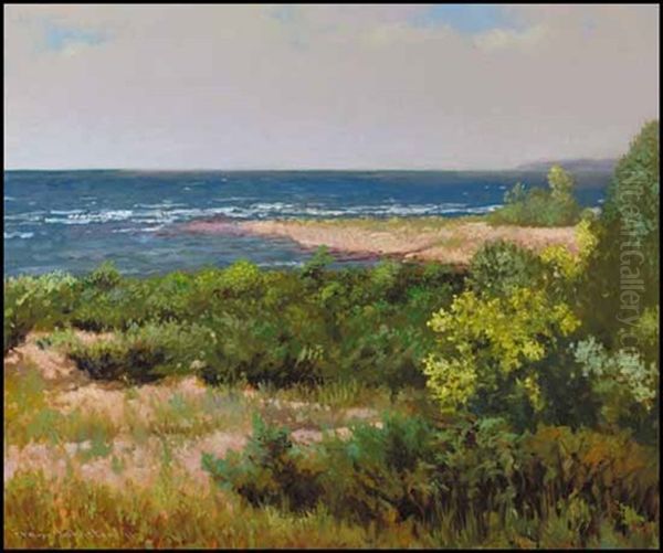 Ossossane Beach, Georgian Bay Oil Painting by Francis Hans Johnston