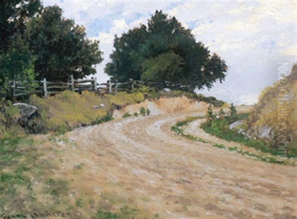 The Rolling Road To Penetang Oil Painting by Francis Hans Johnston